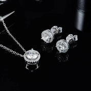 Brilliant Round-cut Diamond Jewelry Set-Evani Naomi Jewelry