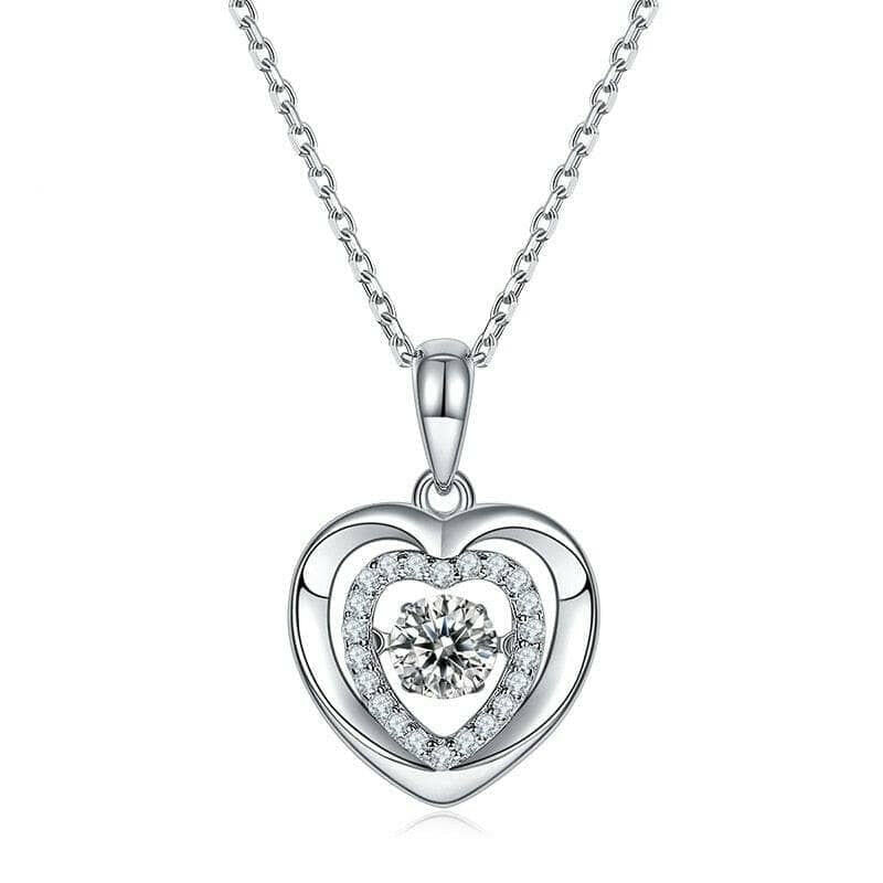 Classic 0.5 ct Diamond Heart Shaped Necklace-Evani Naomi Jewelry