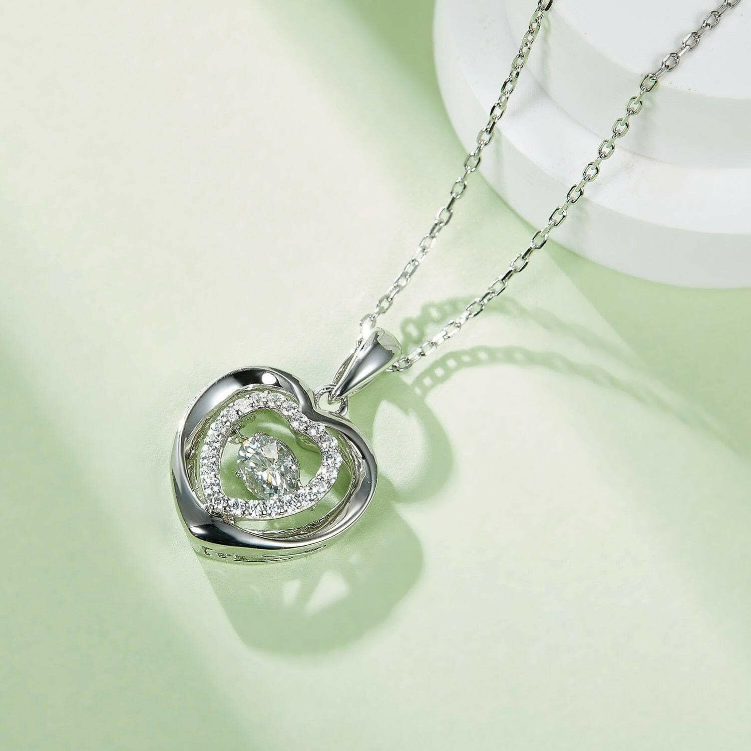 Classic 0.5 ct Diamond Heart Shaped Necklace-Evani Naomi Jewelry