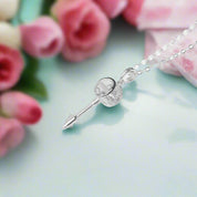 Classic 0.5 ct Diamond Key Shaped Necklace-Evani Naomi Jewelry