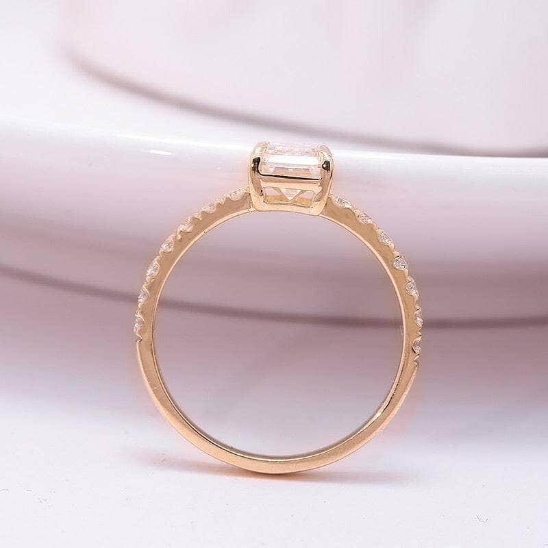 Classic 1.0 ct Emerald Cut Diamond Ring-Evani Naomi Jewelry