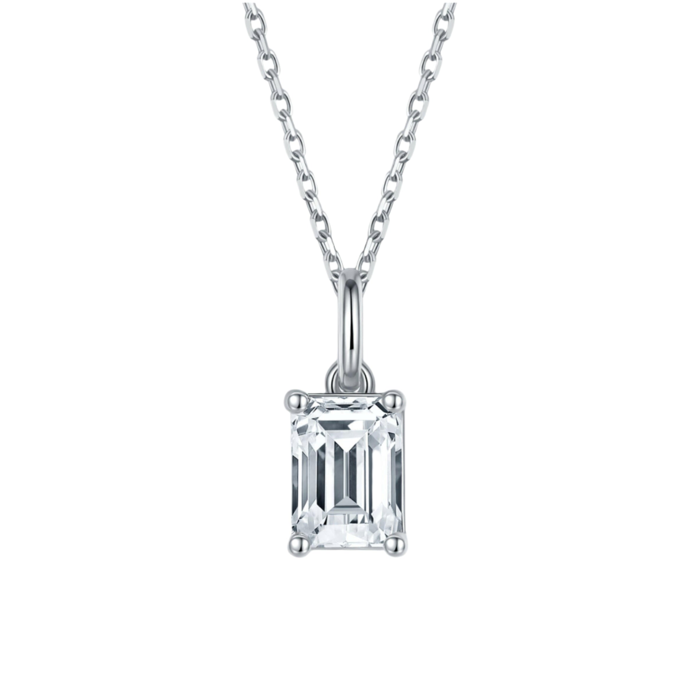 Classic 1.0 ct Emerald-cut Diamond Jewelry Set-Evani Naomi Jewelry