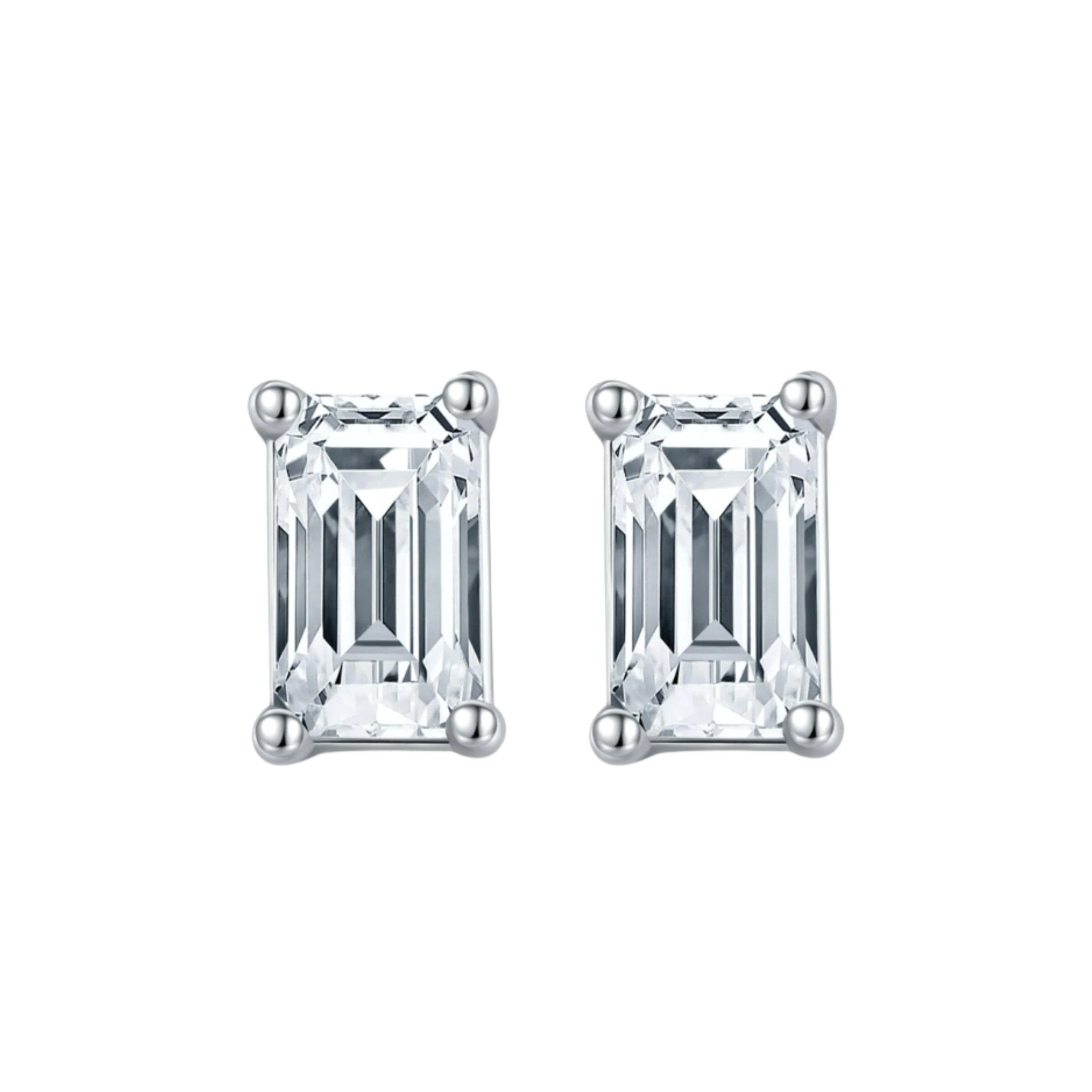 Classic 1.0 ct Emerald-cut Diamond Jewelry Set-Evani Naomi Jewelry