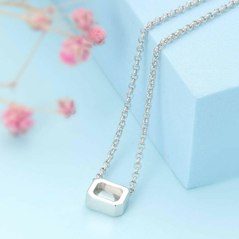 Classic 1.0 ct Emerald-cut Diamond Necklace-Evani Naomi Jewelry