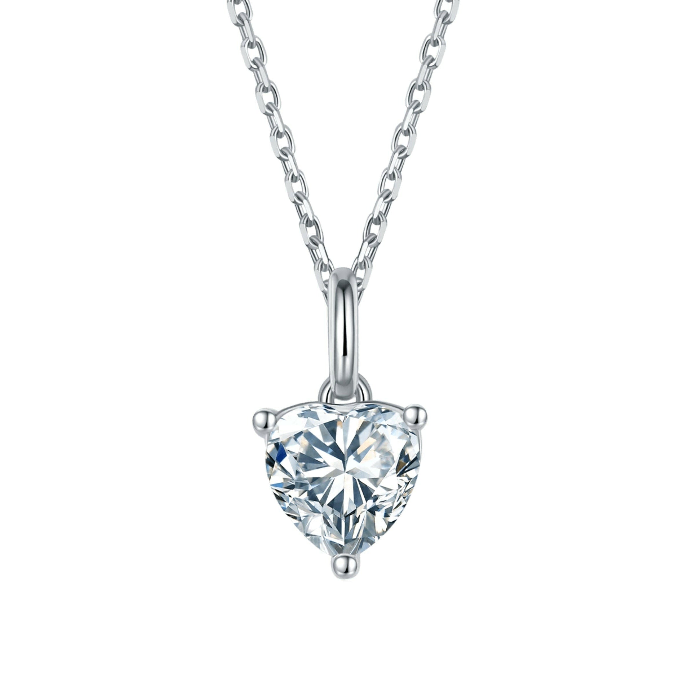 Classic 1.0 ct Heart Diamond Jewelry Set-Evani Naomi Jewelry