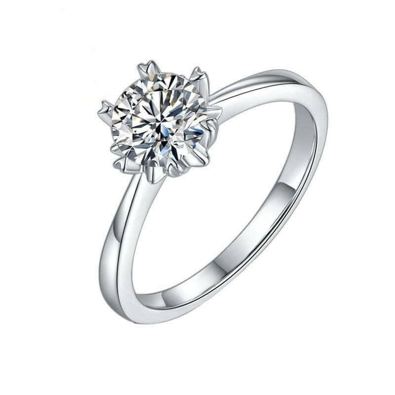 Classic 1.00 ct 6.5mm Diamond Engagement Ring-Evani Naomi Jewelry