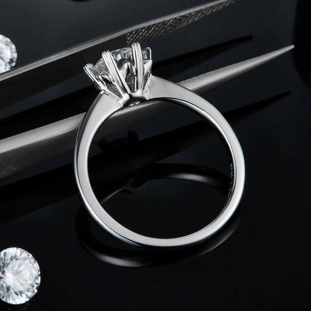 Classic 1.00 ct 6.5mm Diamond Engagement Ring-Evani Naomi Jewelry