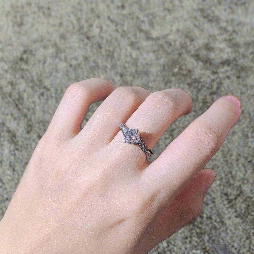 Classic 1.00 ct Diamond Engagement Ring-Evani Naomi Jewelry