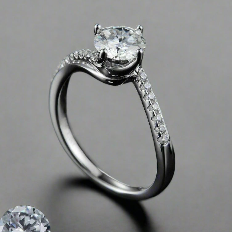 Classic 1.00 ct Diamond Engagement Ring-Evani Naomi Jewelry