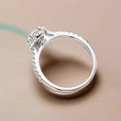 Classic 1.00 ct Oval Halo Diamond Engagement Ring-Evani Naomi Jewelry