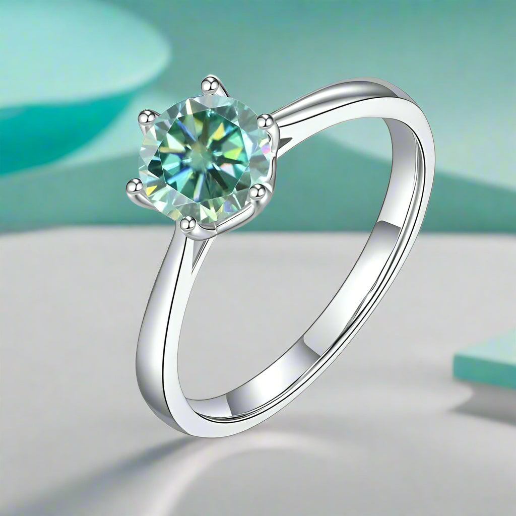 Classic 1.00 ct Round Diamond Solitaire Engagement Ring-Evani Naomi Jewelry