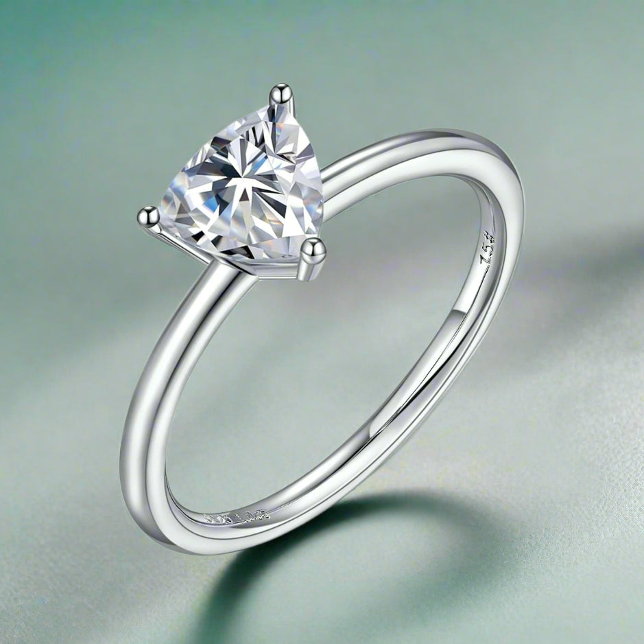 Classic 1.00 ct Trillion Diamond Solitaire Engagement Ring-Evani Naomi Jewelry