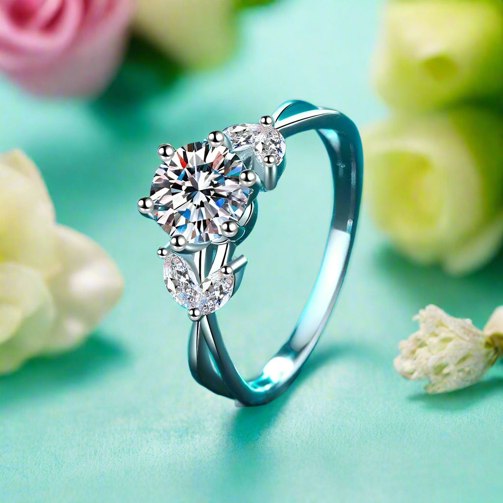 Classic 1ct 6.5mm Round Diamond Wedding Ring-Evani Naomi Jewelry