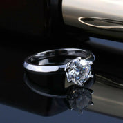 Classic 1ct Round Cut Diamond Engagement Ring-Evani Naomi Jewelry