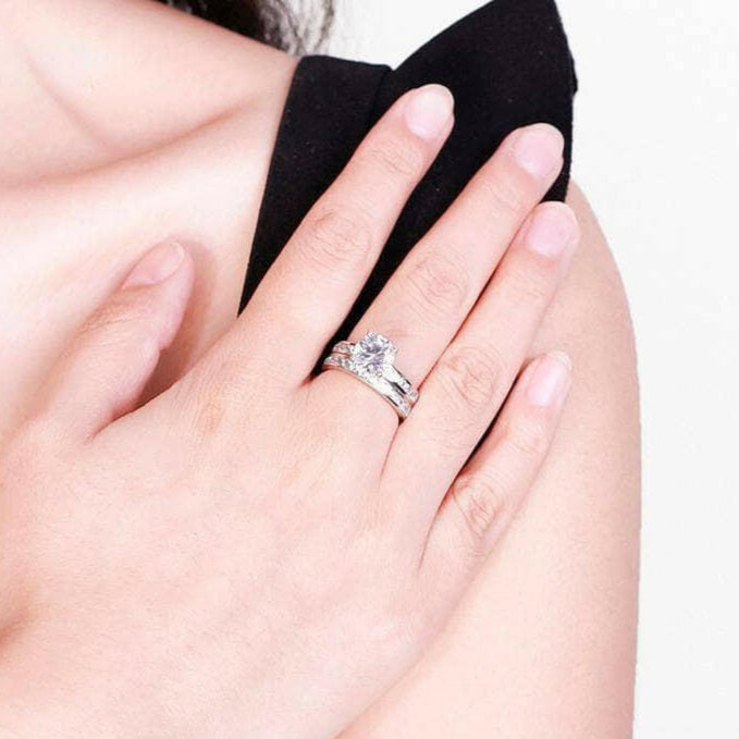 Classic 2.0 ct Diamond Bridal Set-Evani Naomi Jewelry