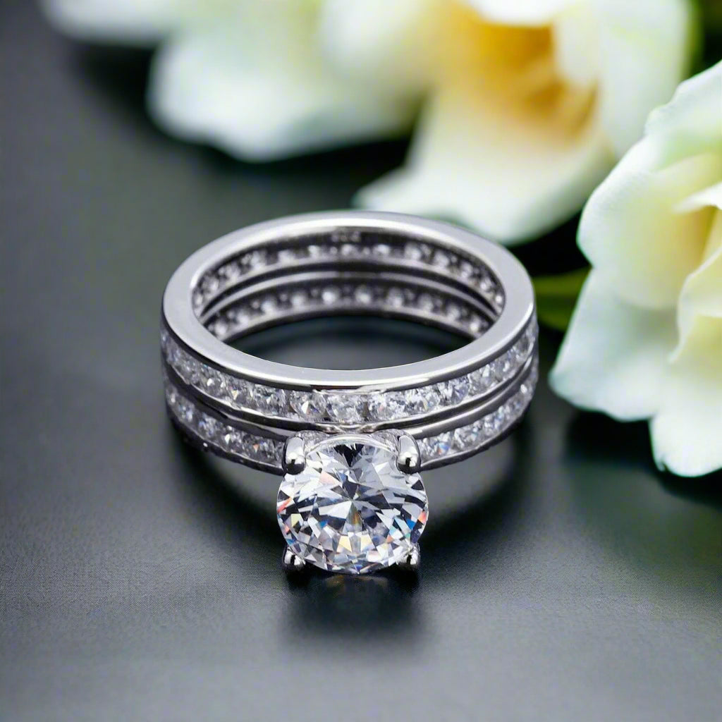 Classic 2.0 ct Diamond Bridal Set-Evani Naomi Jewelry