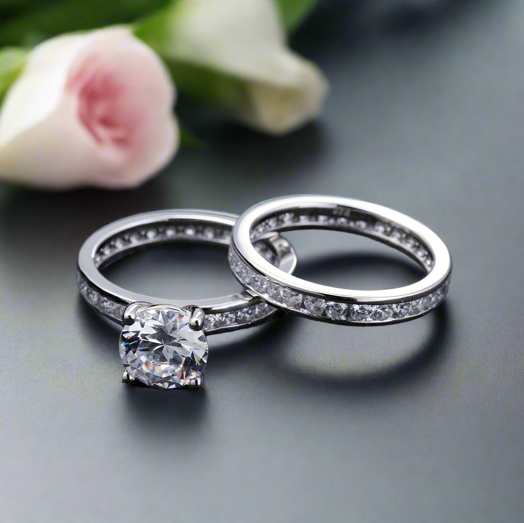 Classic 2.0 ct Diamond Bridal Set-Evani Naomi Jewelry