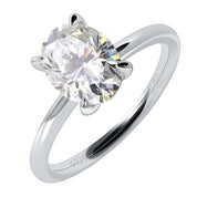 Classic 2.0 ct Oval-cut Diamond Solitaire Wedding Ring Set-Evani Naomi Jewelry