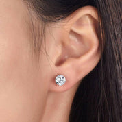 Classic 2.00 ct Round Cut Diamond Stud Earrings-Evani Naomi Jewelry