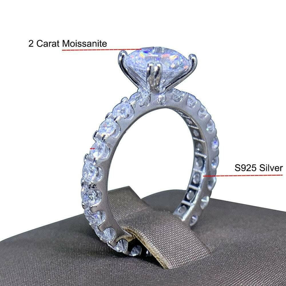 Classic 2ct Round Diamond Row Ring-Evani Naomi Jewelry