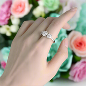 Classic 2ct Three Stones Diamond Wedding Ring-Evani Naomi Jewelry