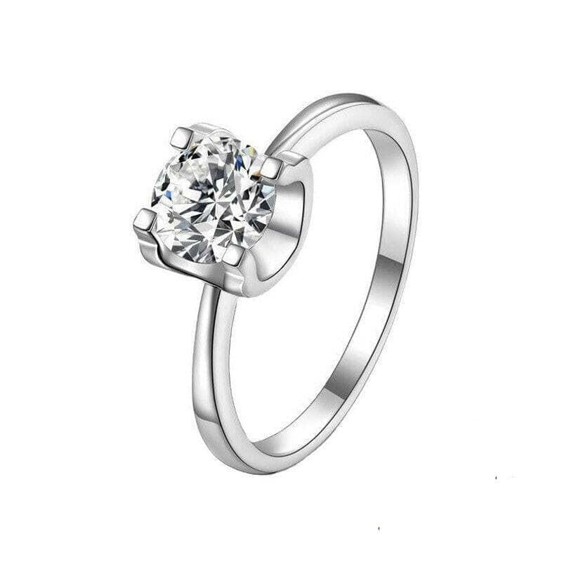 Classic 3.0 ct Round Diamond Wedding Ring-Evani Naomi Jewelry