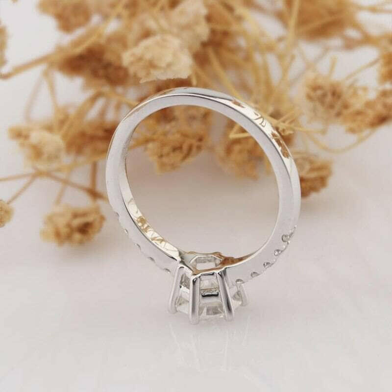 Classic 6 Prong 1ct Round Cut Diamond Engagement Ring-Evani Naomi Jewelry