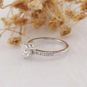 Classic 6 Prong 1ct Round Cut Diamond Engagement Ring-Evani Naomi Jewelry