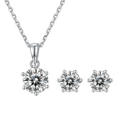 Classic 6-Prong Diamond Solitaire Jewelry Set-Evani Naomi Jewelry