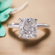 Classic Cushion Cut 3.0 ct Diamond Bridal Set-Evani Naomi Jewelry