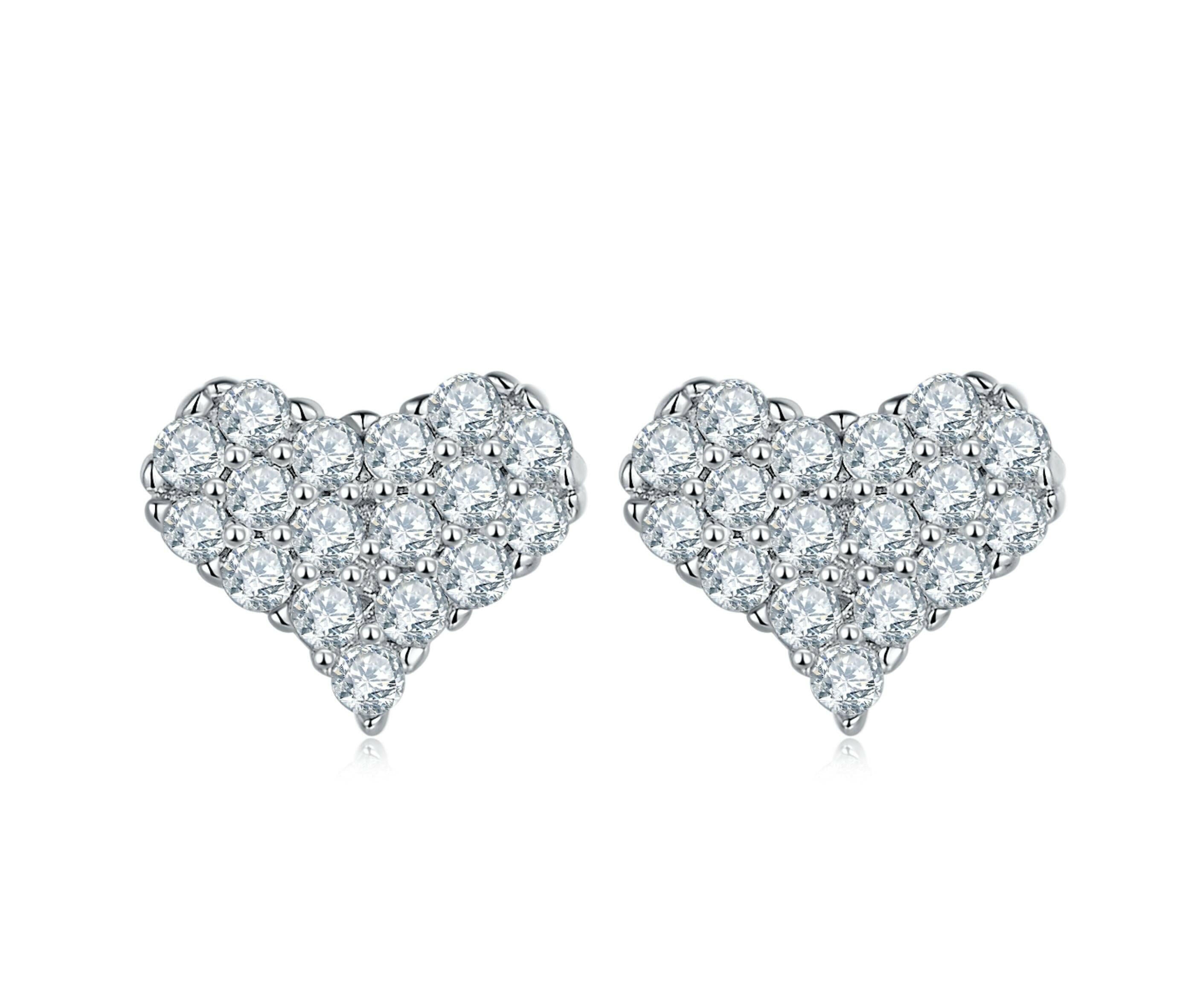 Classic Diamond Heart Jewelry Set-Evani Naomi Jewelry