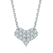 Classic Diamond Heart Jewelry Set-Evani Naomi Jewelry