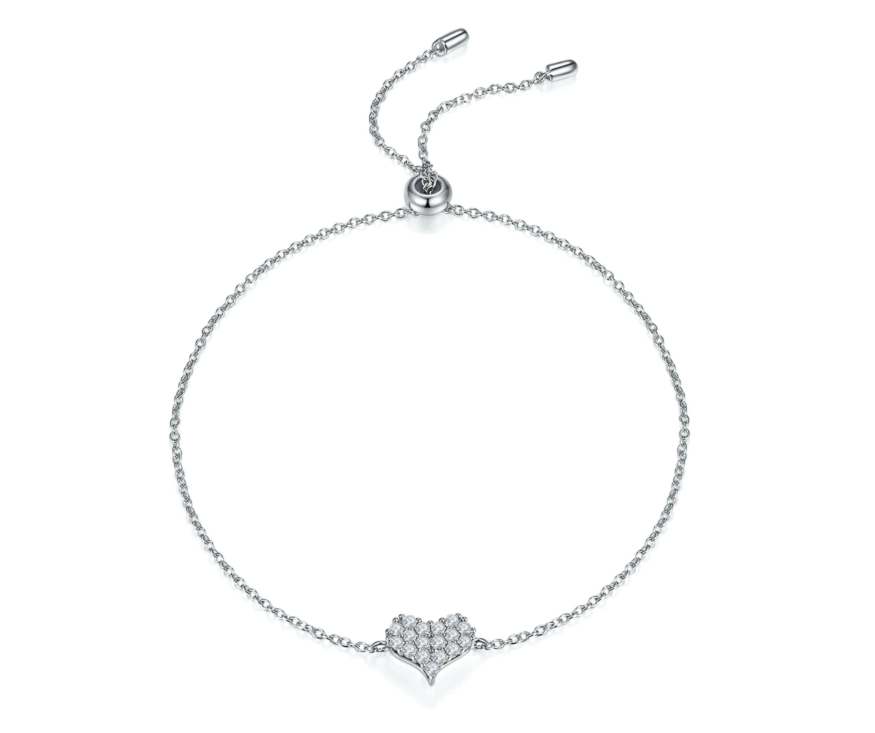Classic Diamond Heart Jewelry Set-Evani Naomi Jewelry