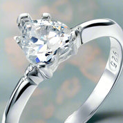Classic Heart-cut 1.50 ct Diamond Engagement Ring-Evani Naomi Jewelry
