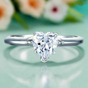 Classic Heart-cut 1.50 ct Diamond Engagement Ring-Evani Naomi Jewelry