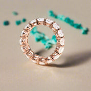 Classic Oval Cut 8.5ct Diamond Wedding Band-Evani Naomi Jewelry