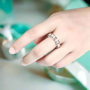 Classic Rose and White Gold Diamond Eternity Wedding Band-Evani Naomi Jewelry
