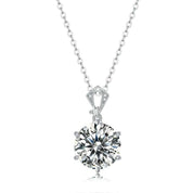 Classic Round 10 ct Diamond Necklace-Evani Naomi Jewelry