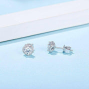 Classic Round 1.0 ct Diamond Stud Earrings-Evani Naomi Jewelry