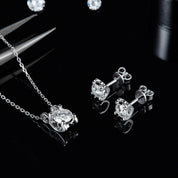 Classic Round Diamond Jewelry Set-Evani Naomi Jewelry