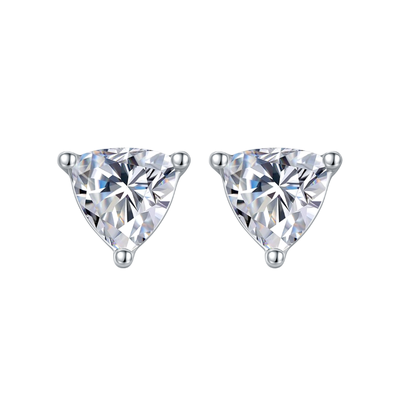 Classic Trillion-cut 1.0 ct Diamond Jewelry Set-Evani Naomi Jewelry