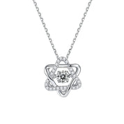 Dancing 0.5 ct Diamond Six-pointed Star Necklace-Evani Naomi Jewelry