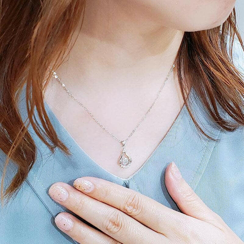 Dancing 5.0mm 0.5 ct Diamond Necklace-Evani Naomi Jewelry