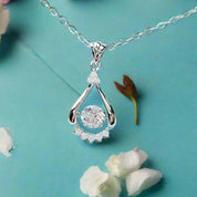 Dancing 5.0mm 0.5 ct Diamond Necklace-Evani Naomi Jewelry