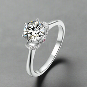 Elegant 1.00 ct Diamond Crown Engagement Ring-Evani Naomi Jewelry
