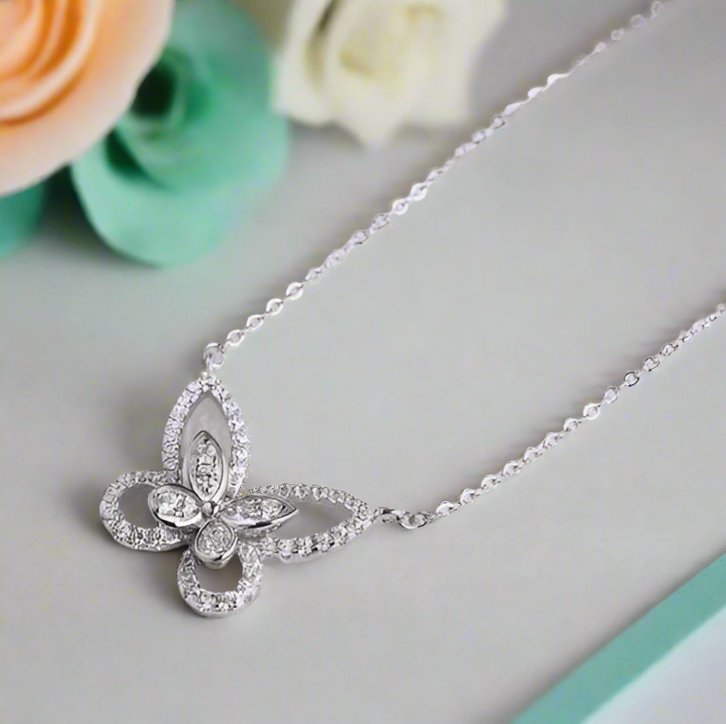Elegant Double-Butterfly Necklace-Evani Naomi Jewelry