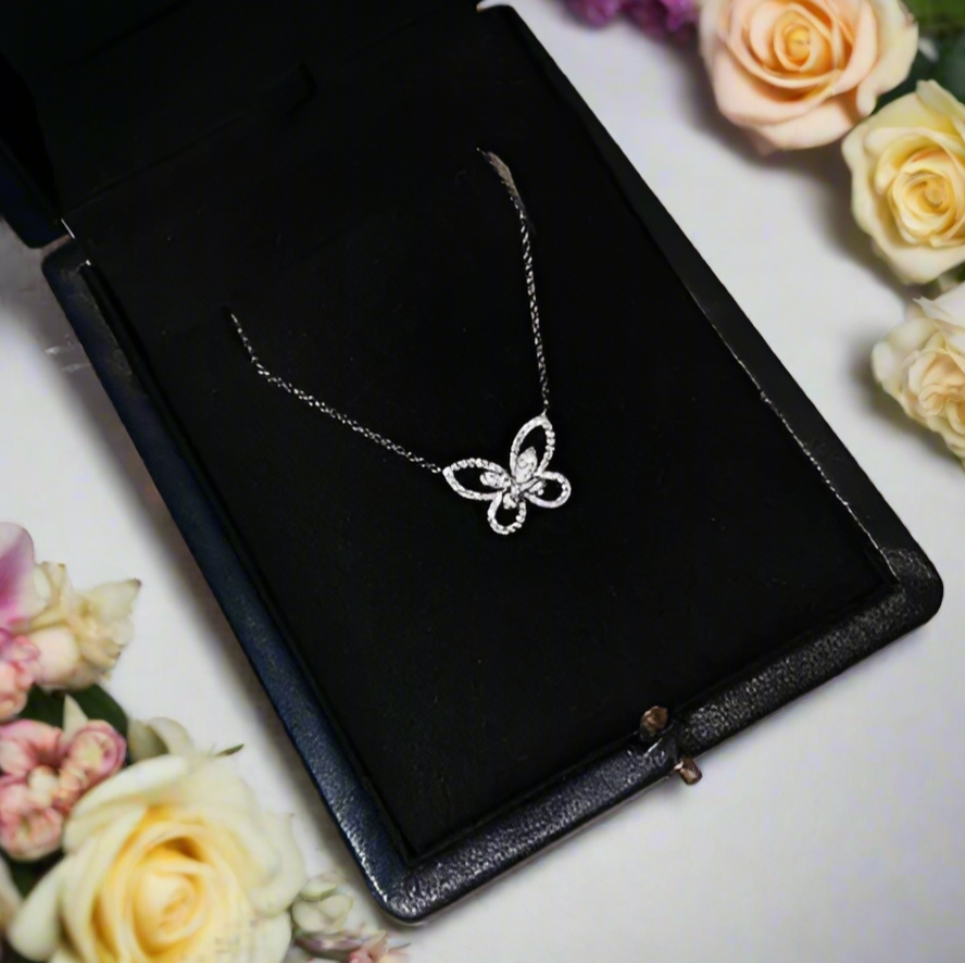 Elegant Double-Butterfly Necklace-Evani Naomi Jewelry