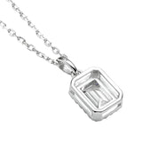 Emerald-cut 1.0 ct Diamond Halo Jewelry Set-Evani Naomi Jewelry