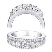 Flash Sale- 1.2 Ct Clear Round Diamond Stone Ring-Evani Naomi Jewelry