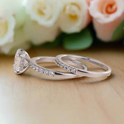 Flash Sale- 1.5 Carat Elegant Cushion Cut Wedding Ring Set-Evani Naomi Jewelry